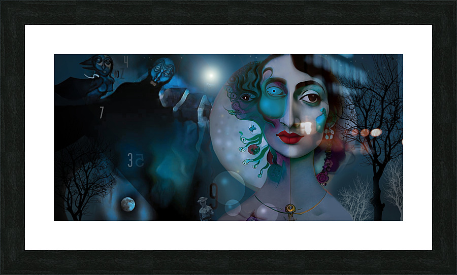 blue35 Picture Frame print