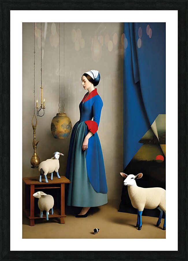 Blue Day Picture Frame print