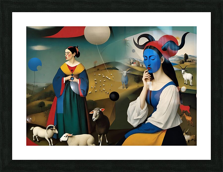 black sheep Picture Frame print