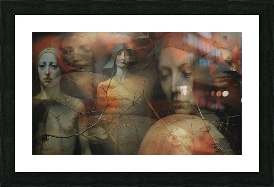 Underneath Below Picture Frame print