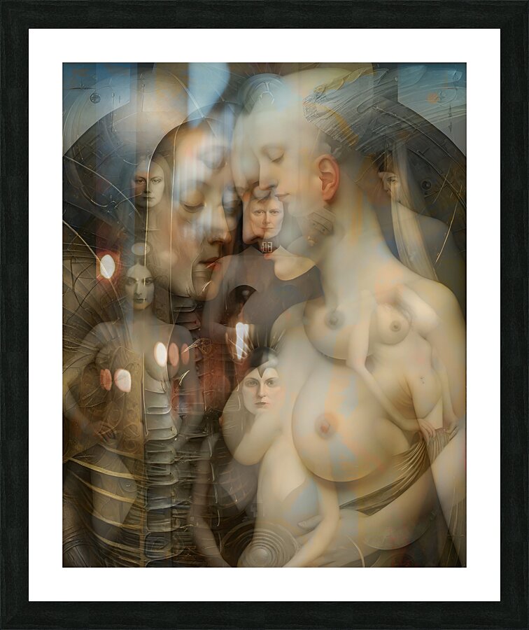 Bathers Picture Frame print