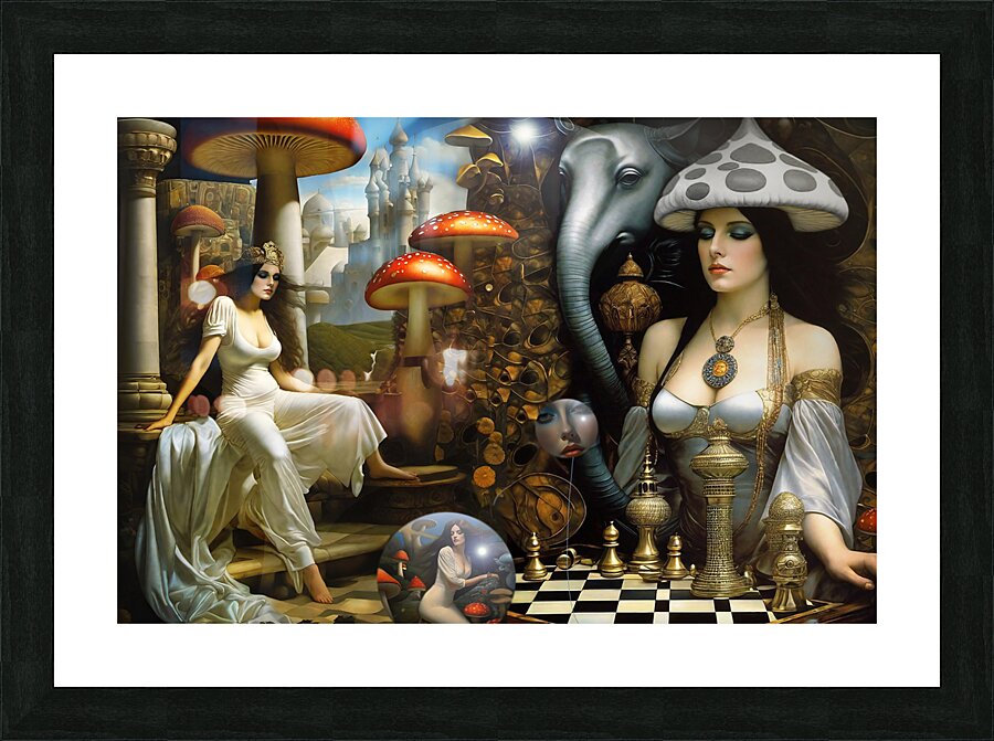 The Chess Player Picture Frame print