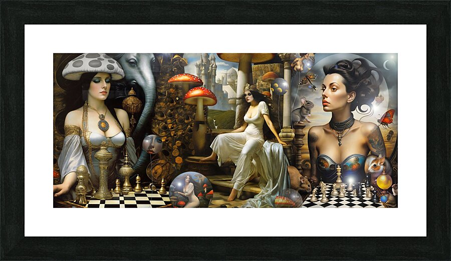chessX3 Picture Frame print