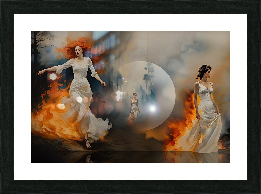 Firebrides3 Picture Frame print