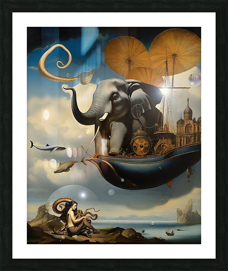 With Majesty Picture Frame print