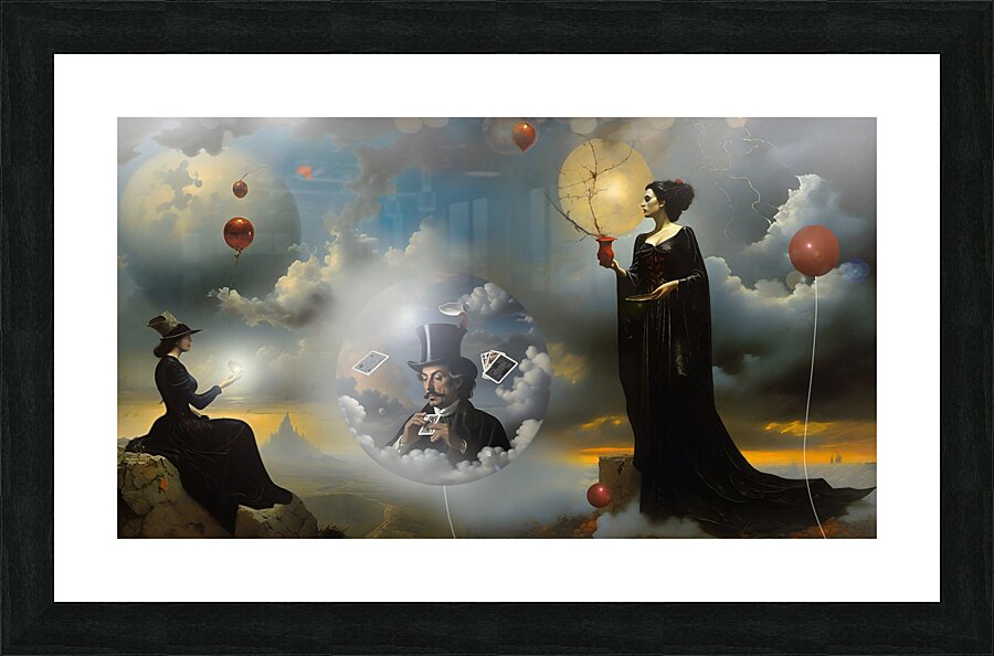 red balloons Picture Frame print