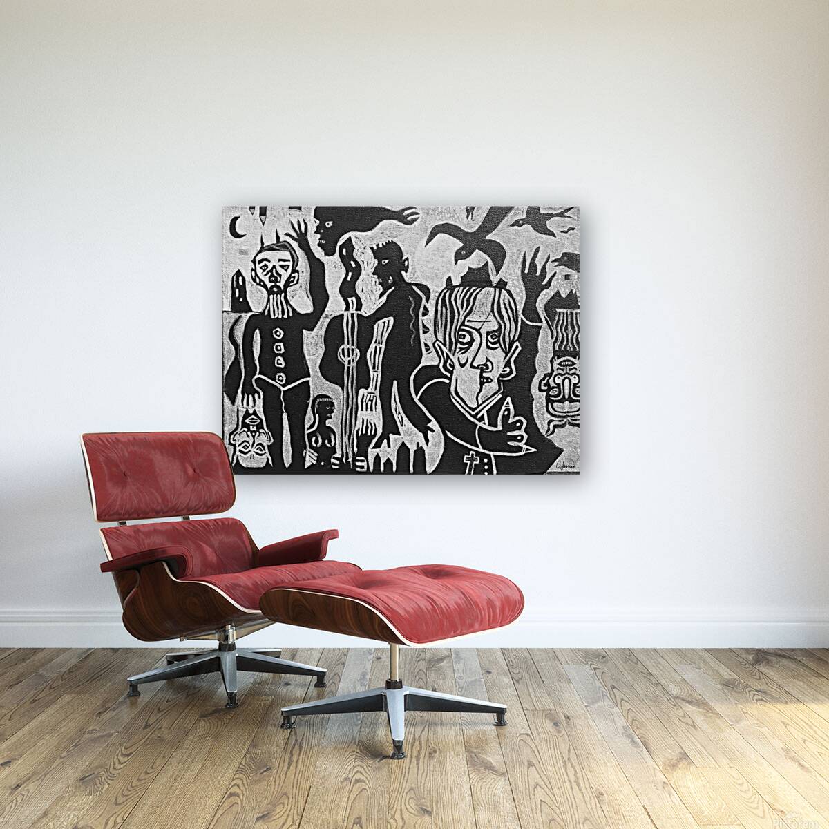 cardinal flees demons Reproduction