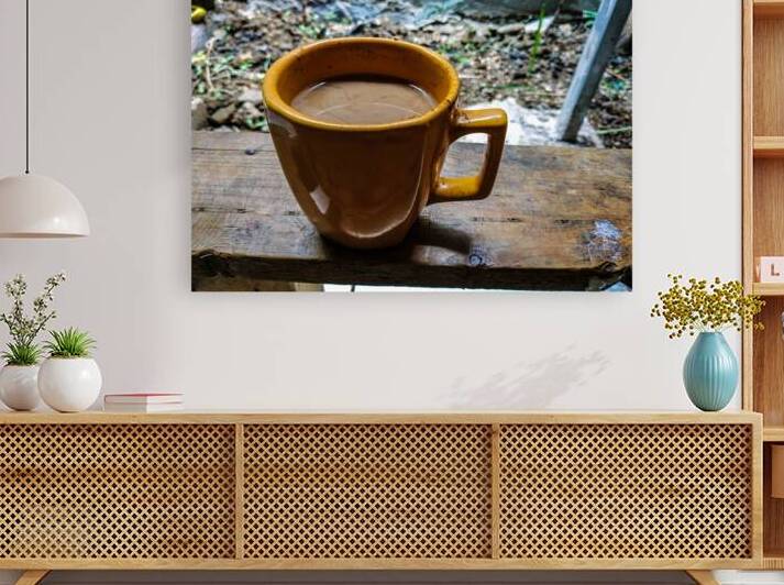 Homemade Coffee in a Rustic Outdoor Setting by urbancamshot