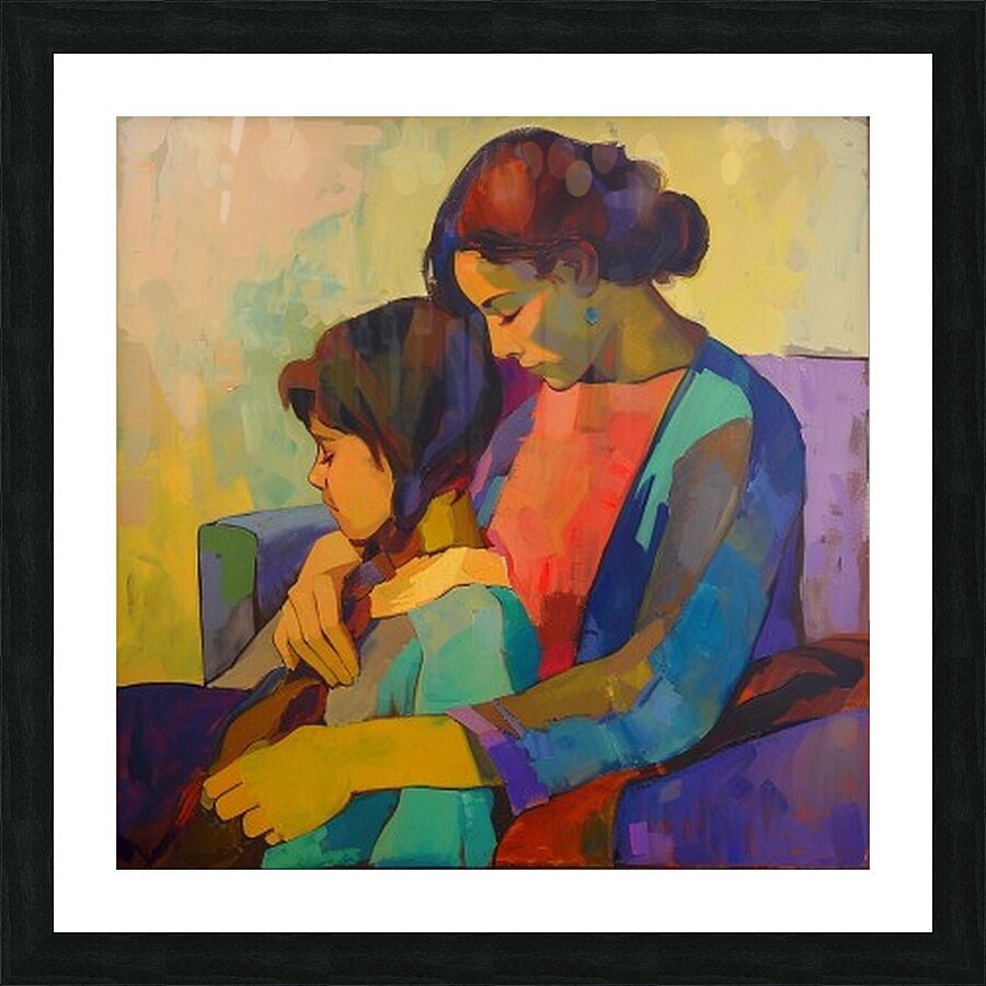 EMBRACE IN HARMONY Picture Frame print