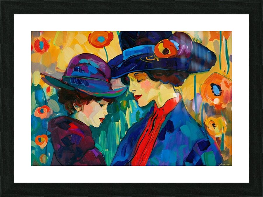 WHISPERED SECRETS AMONGST THE FLORALS Picture Frame print