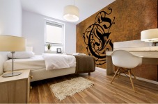 Beautiful Monogram Letter E Mural print