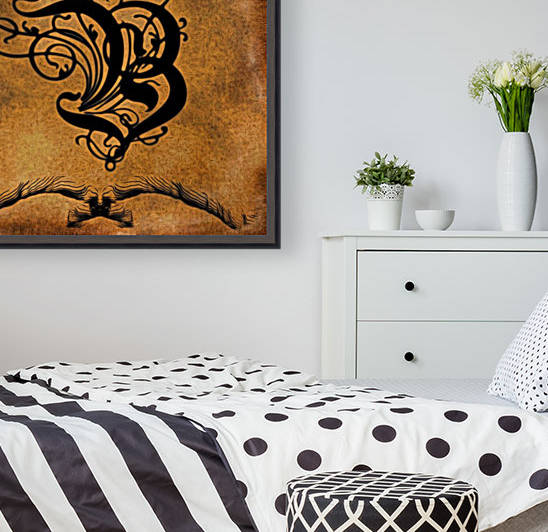 Beautiful Monogram Letter B by George Cuda