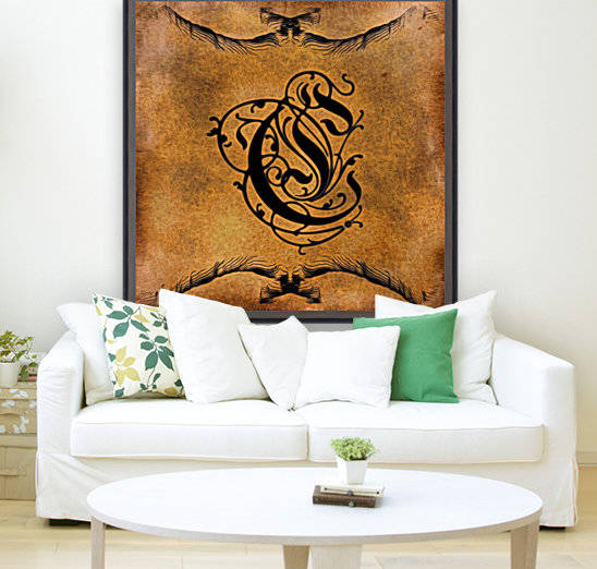 Beautiful Monogram Letter C by George Cuda