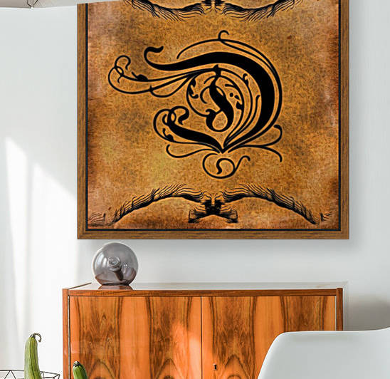 Beautiful Monogram Letter D by George Cuda