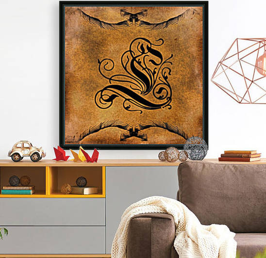 Beautiful Monogram Letter L by George Cuda