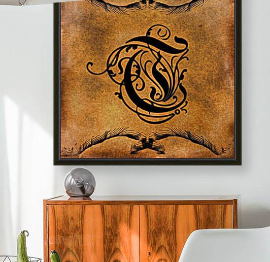 Beautiful Monogram Letter T by George Cuda