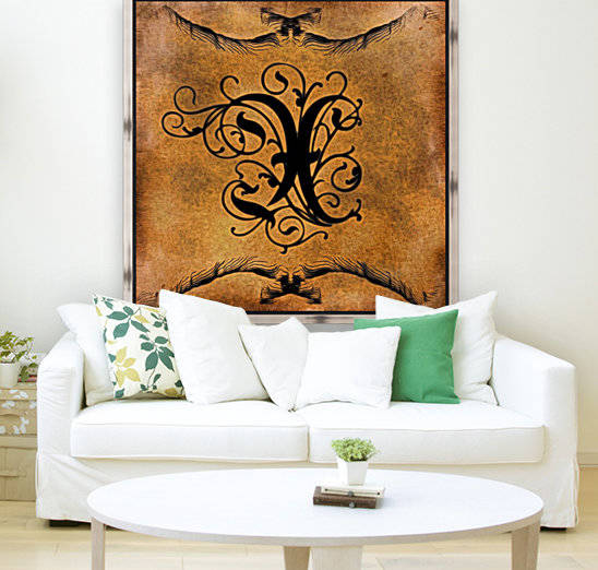 Beautiful Monogram Letter X by George Cuda