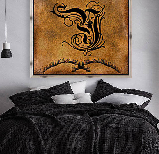 Beautiful Monogram Letter Y by George Cuda