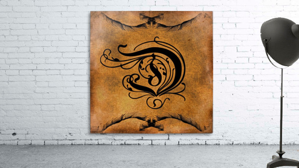 Beautiful Monogram Letter D Wall Preview