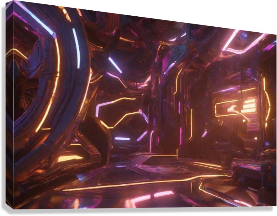 Abstracted Realms 3D Design Showcase Canvas Print