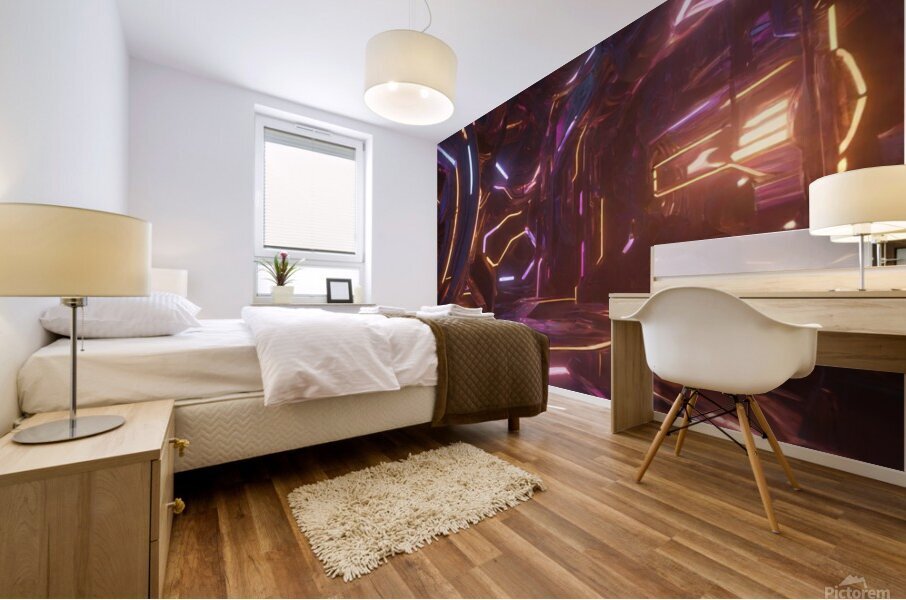 Abstracted Realms 3D Design Showcase Mural print
