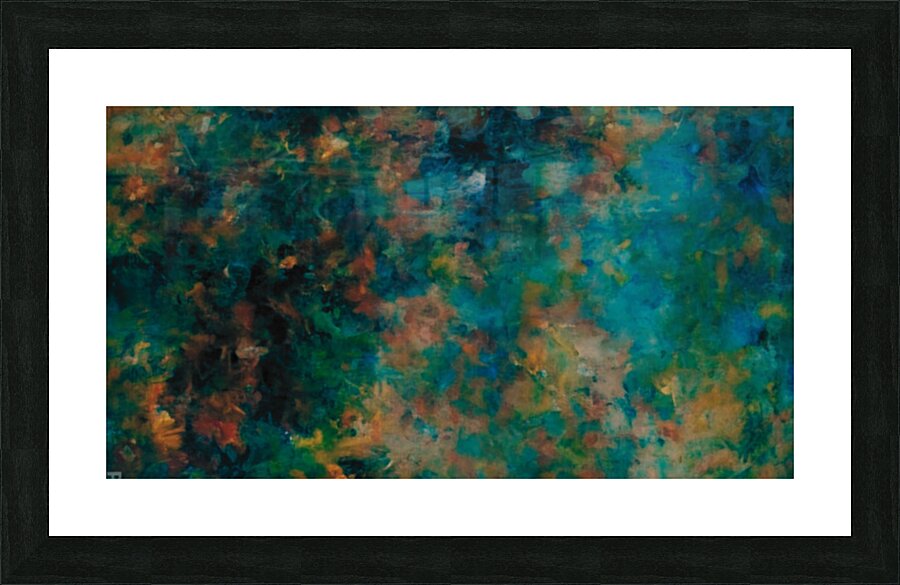 Emerald Tranquility Picture Frame print