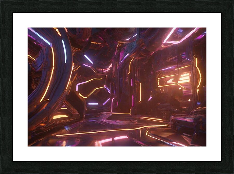 Abstracted Realms 3D Design Showcase Picture Frame print