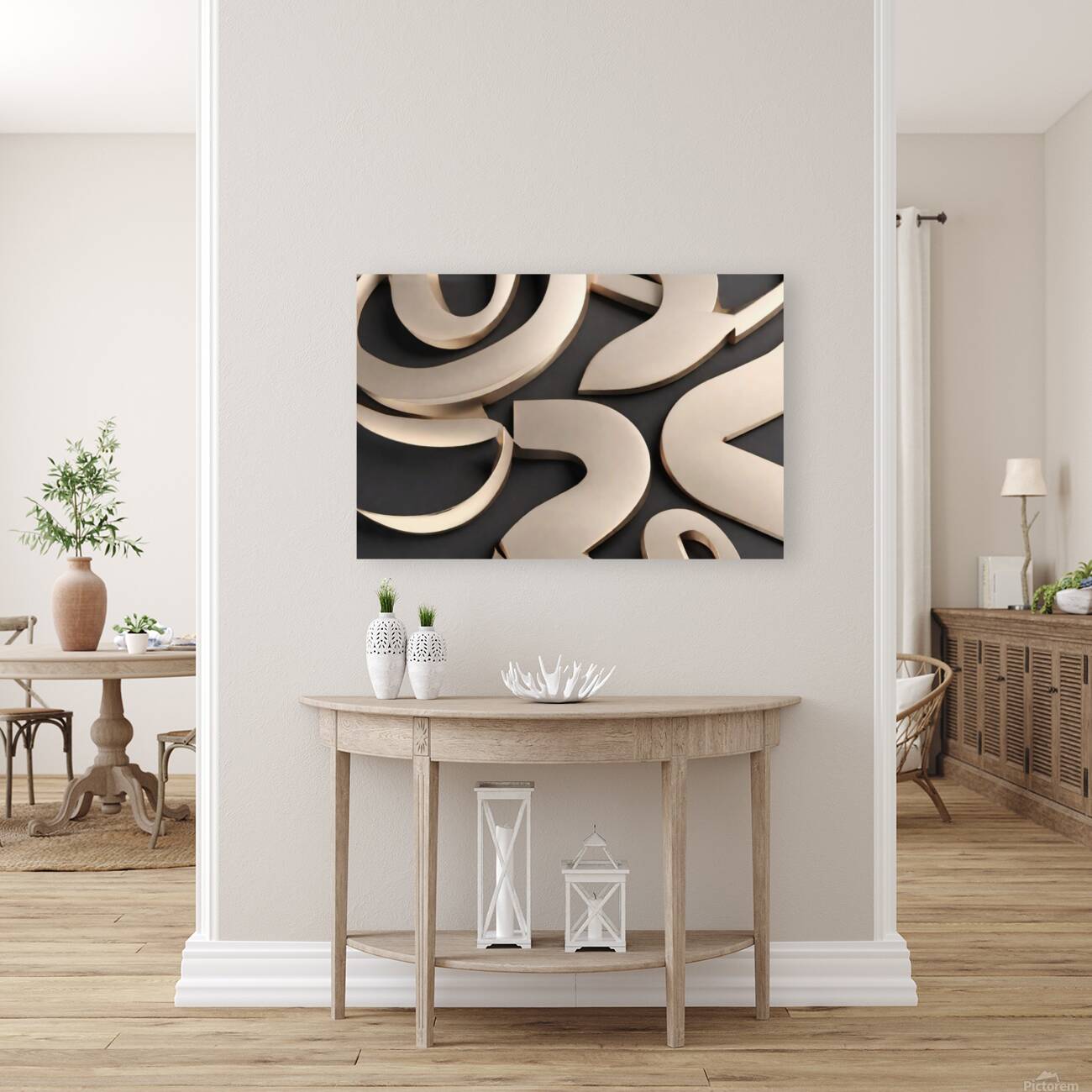 Dimensional elegance 3D Abstracted Sophistication Reproduction