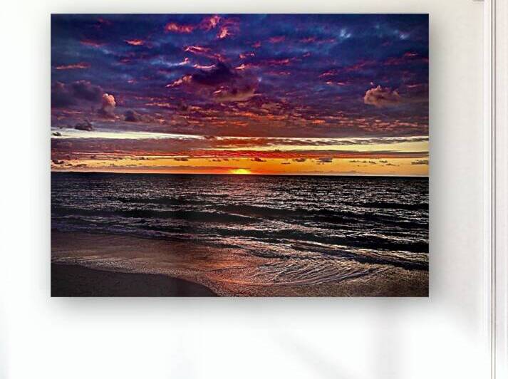 Golden Twilight: Ocean Sunset Serenade by Kissed By Art2