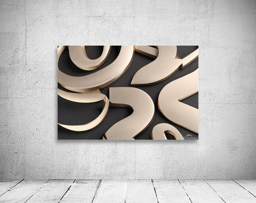 Dimensional elegance 3D Abstracted Sophistication Wall Preview