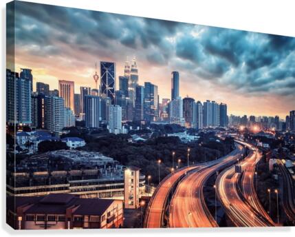 Kuala Lumpur sunset Canvas Print