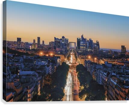 Straight To La Defense Canvas Print