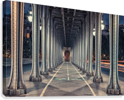 Bir-Hakeim Bridge Canvas Print