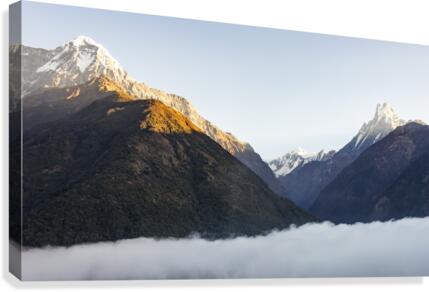 The misty mountain Canvas Print