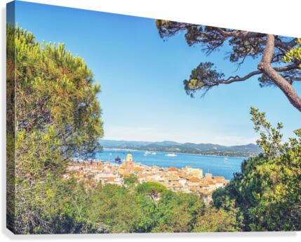 St Tropez Roofs Canvas Print