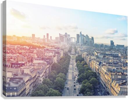 Sweet Light Over Paris Canvas Print