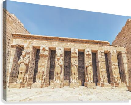 Statues in the temple Canvas Print