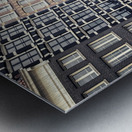 Damrak buildings Metal print