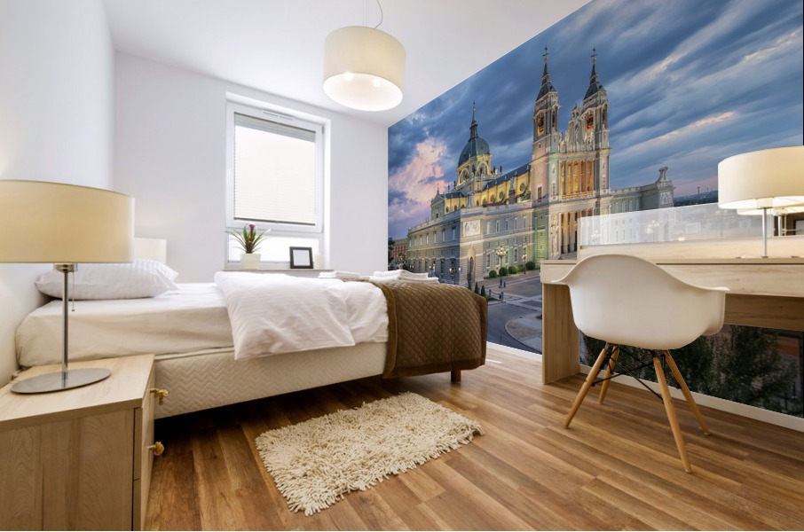 Architecture in Madrid Mural print