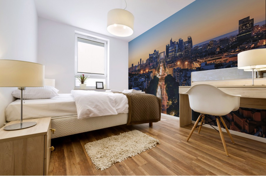 Straight To La Defense Mural print