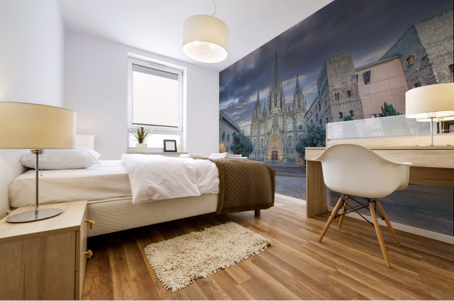 Barcelona cathedral Mural print