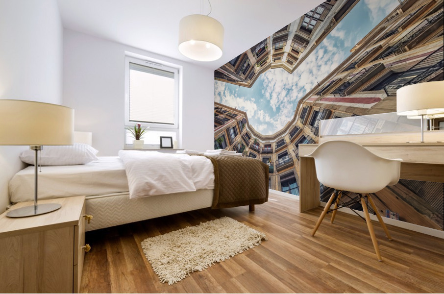 Barcelona street Mural print