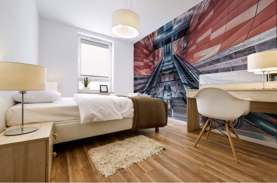 Escalator Mural print