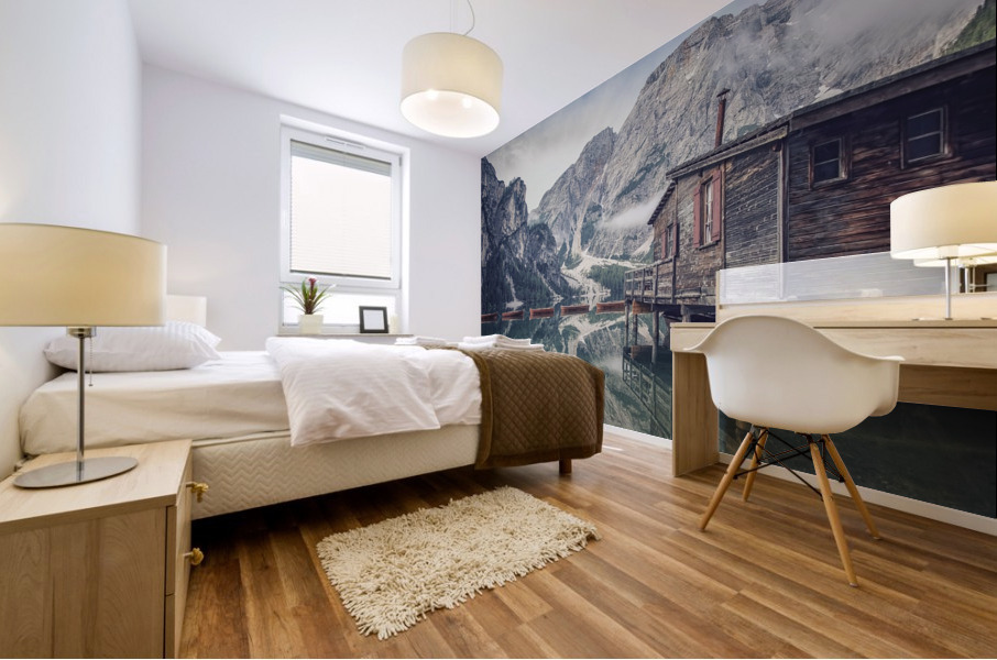 Braies lake Mural print
