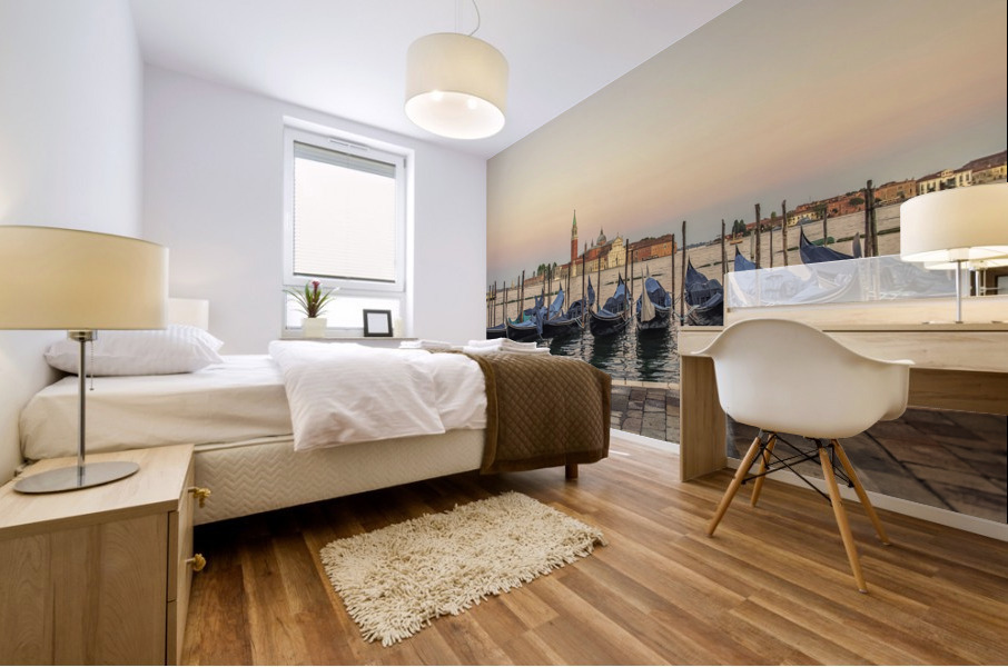 Venice gondolas Mural print