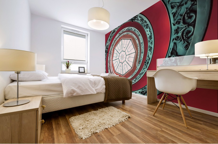 Double spiral Mural print