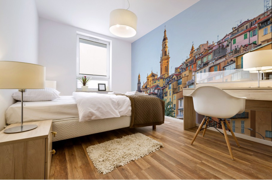  Menton roofs Mural print
