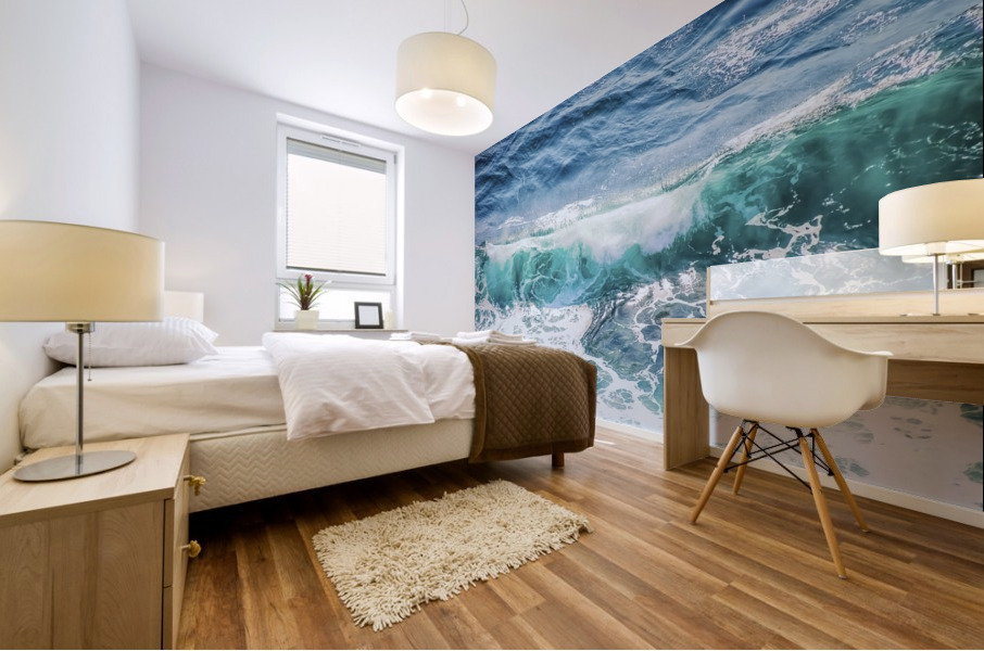 The wave Mural print