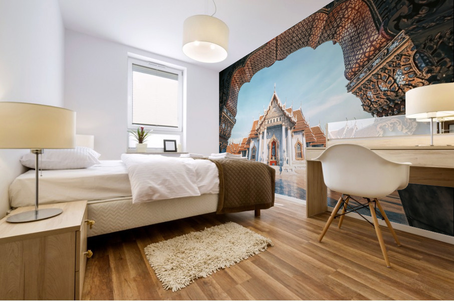 Marble temple Mural print