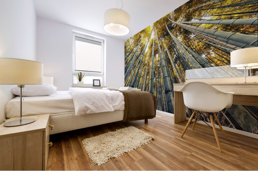 Bamboo grove Mural print